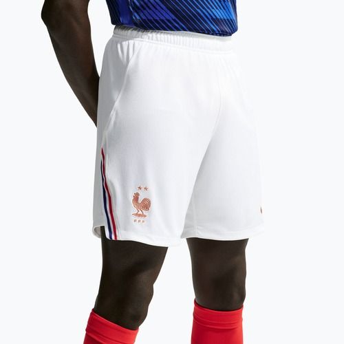 Férfi futball rövidnadrág Nike FFF 2026 Stadium Home Soccer Replica white/metallic copper