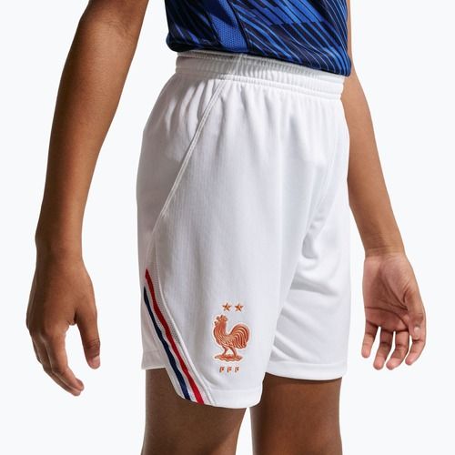 Gyerek futball rövidnadrág Nike FFF 2026 Stadium Home white/metallic copper