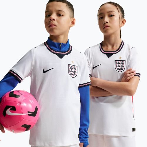 Gyerek focimez Nike England 2026 Stadium Home white/speed red/obsidian/obsidian