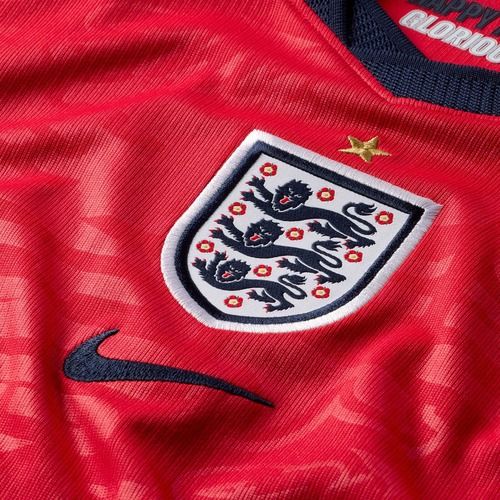 Gyerek focimez Nike England 2026 Stadium Away speed red/obsidian/white/obsidian