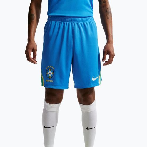 Férfi futball rövidnadrág Nike Brazil 2026 Stadium Home lt photo blue/light mint/white