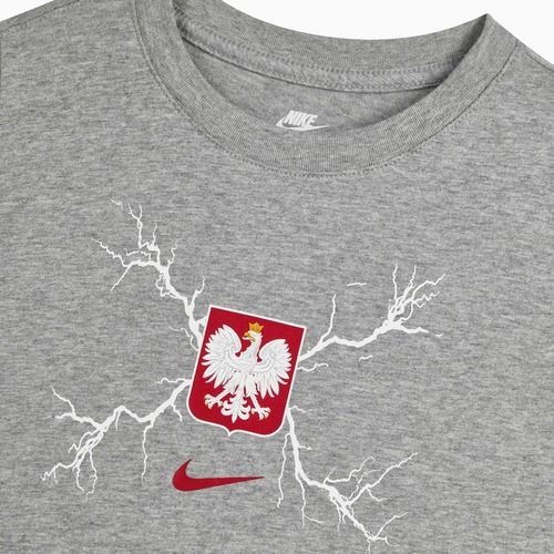 Nike Graphic Poland sötétszürke melírozott gyerek focimez