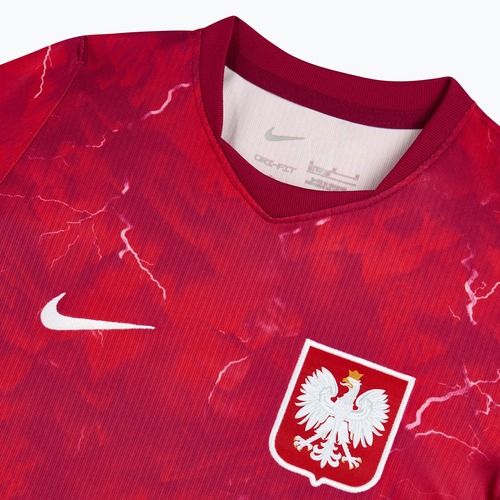 Gyerek focimez Nike Dri-Fit Poland Stadium Away 2026 noble red/sport red