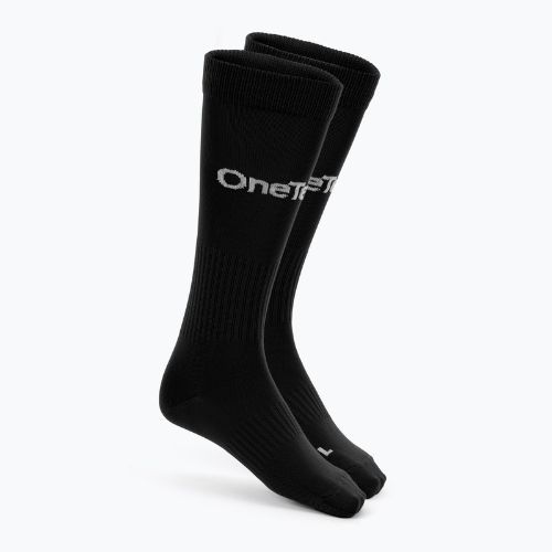 Futballzokni OneTeam Precision football socks set 2-pack black