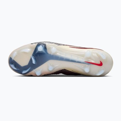 Férfi futballcipő Nike United Phantom 6 High Elite FG burgundy crush/fossil/university red