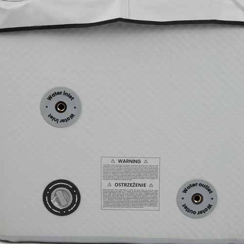 Felfújható medence AQUASTIC ONSEN drop stitch 1400 l 186 cm szürke
