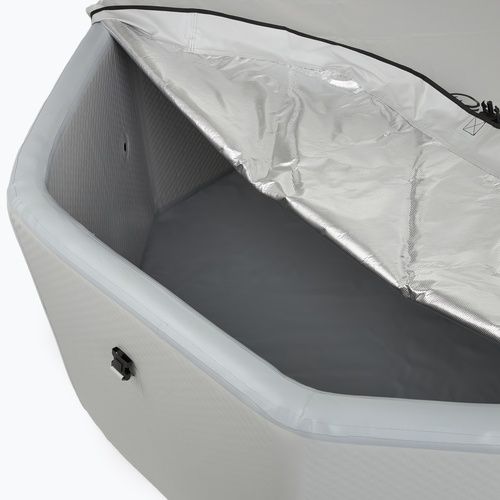 Felfújható medence AQUASTIC ONSEN drop stitch 1400 l 186 cm szürke