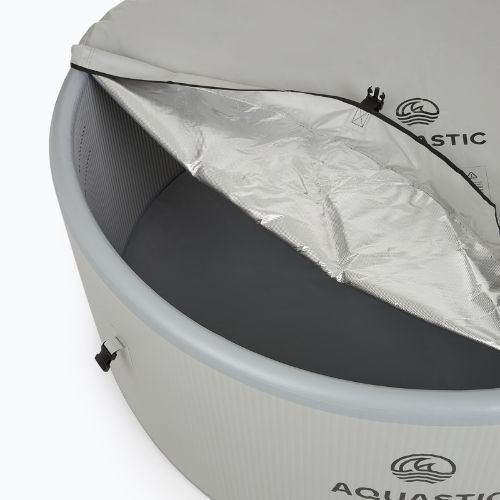 Felfújható medence AQUASTIC ONSEN drop stitch 1200 l 178 cm szürke