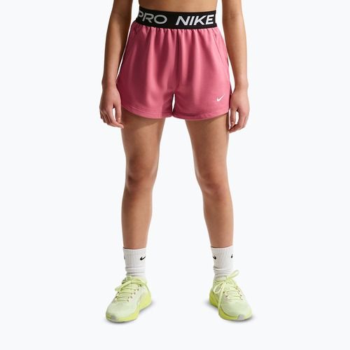 Nike Pro Fleece gyerek rövidnadrág Dri-Fit peony/peony/black/white