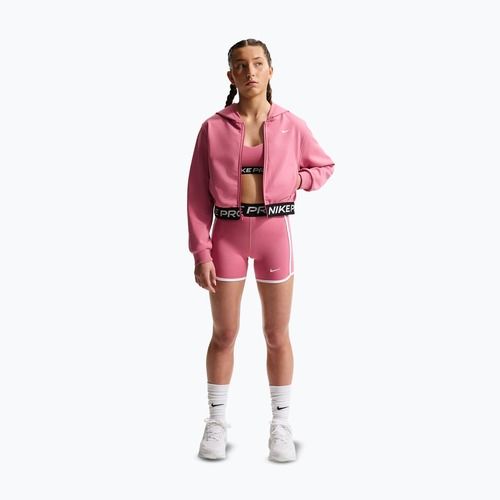 Gyerekpulóver Nike Pro Fleece Dri-Fit Full-Zip peony/peony/black/white