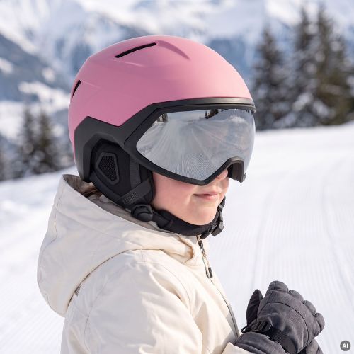 Gyerek sísisak ATTABO Avens 3.0 Jr Visor ERT Pink