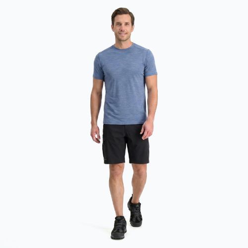 Férfi WOOLCANO Merino 100% TEE0546 kék technikai póló