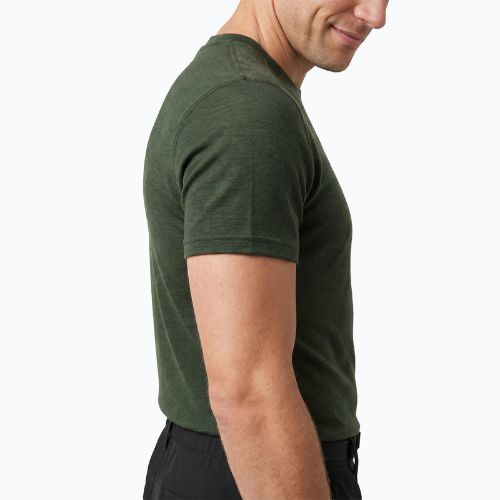 Férfi termikus póló WOOLCANO Merino 100% TEE0546 zöld