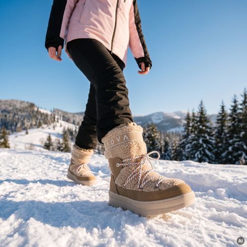 Női hótaposó KADVA RYA HG WP WMNS Brown