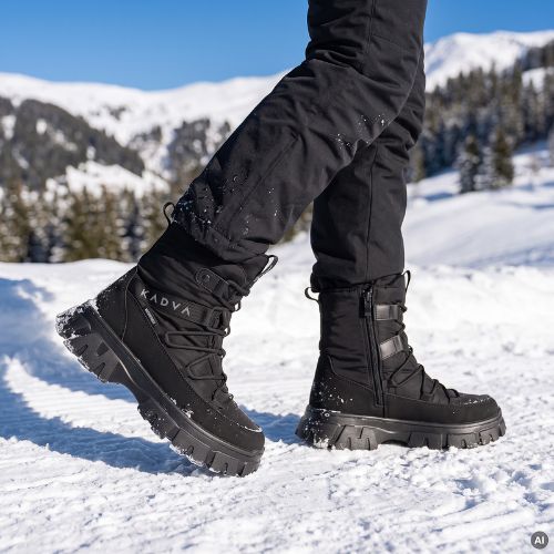 Női hótaposó KADVA BIGRA HG WP WMNS Black