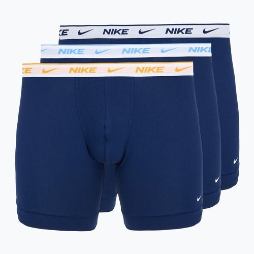 Férfi boxer nadrág Nike Essential Cotton Stretch 3 pairs blue graphite