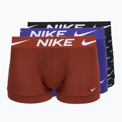 Férfi boxer nadrág Nike Dri-Fit Essential 3 pairs black nike print/mars stone/deep night