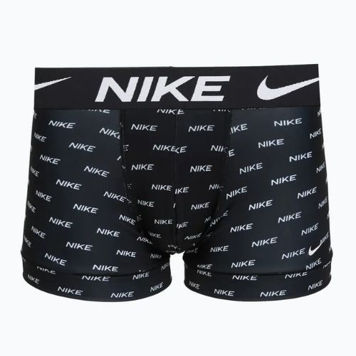 Férfi boxer nadrág Nike Dri-Fit Essential 3 pairs black nike print/mars stone/deep night