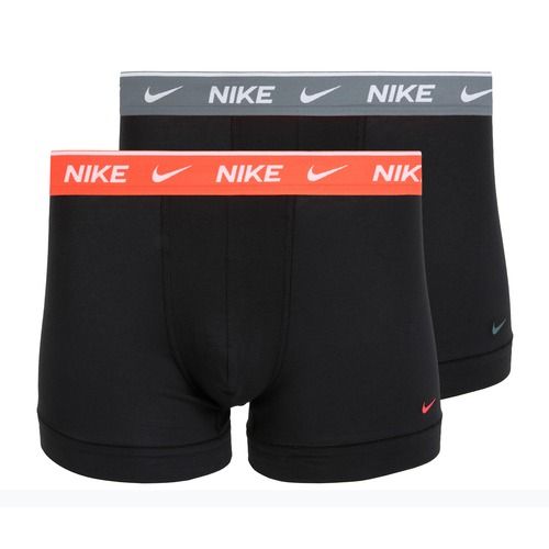 Férfi boxer nadrág Nike Cotton Stretch Trunk 2 pairs onyx