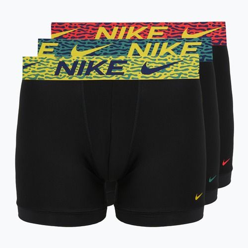 Férfi boxer nadrág Nike Dri-Fit Essential Micro 3 pairs blklightcrimson/ brightcitron/evergreenaur