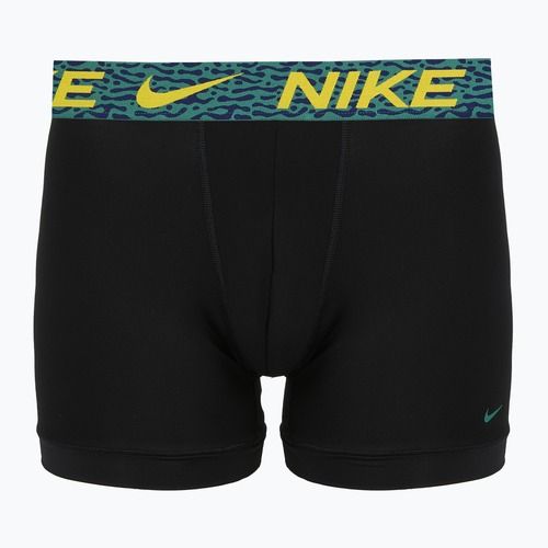 Férfi boxer nadrág Nike Dri-Fit Essential Micro 3 pairs blklightcrimson/ brightcitron/evergreenaur