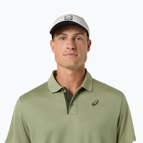 Férfi póló ASICS Court Polo khaki green