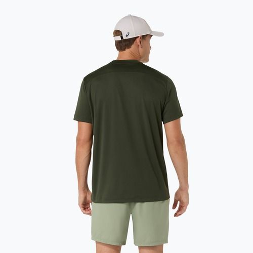Férfi teniszpóló ASICS Court Top vintage khaki