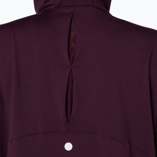 Női futópulóver ASICS Nagino Run Winter Hoodie dark aubergine