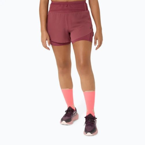 Női futónadrág ASICS Fujitrail Elite brisket red