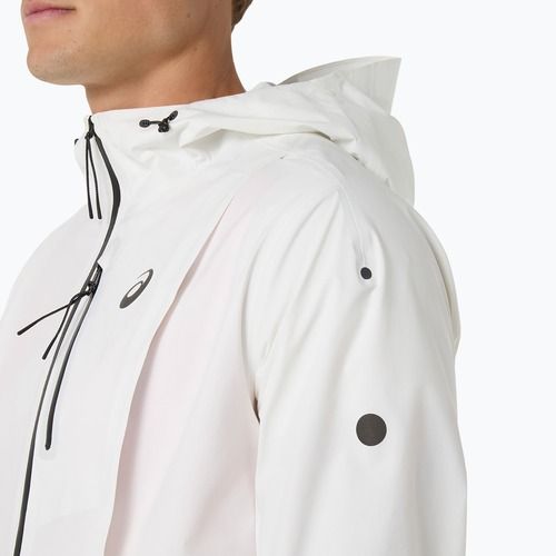 Férfi futókabát ASICS Fujitrail Elite Waterproof Jacket cream