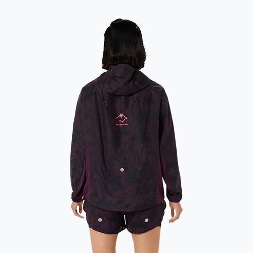 Női futókabát Asics Fujitrail Packable Jacket dark aubergine