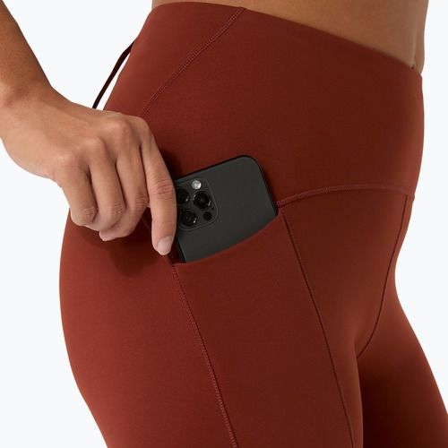 Női futóleggingsek ASICS Road Winter High Waist singed red