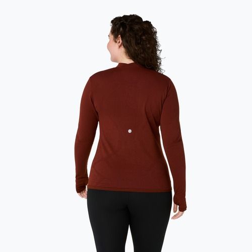 Női Termoaktiv pulóver ASICS Road Winter Seamless Top singed red