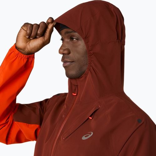 Férfi futókabát ASICS Metarun Legend Jacket cherry tomato/singed red