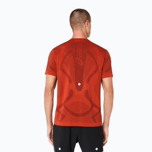 Férfi futó póló ASICS Road Seamless Top singed red