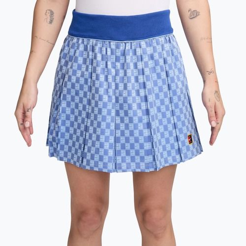 Teniszszoknya Nike Court Collection High-Waisted aluminum