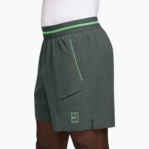 Férfi tenisznadrág Nike Court Dri-Fit Advantage 6" camo green/cucumber calm/cucumber calm