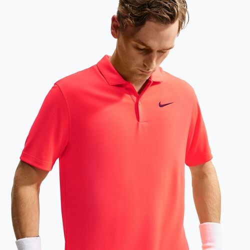 Férfi teniszpóló Nike Court Dri-FIT Bright Crimson/Black