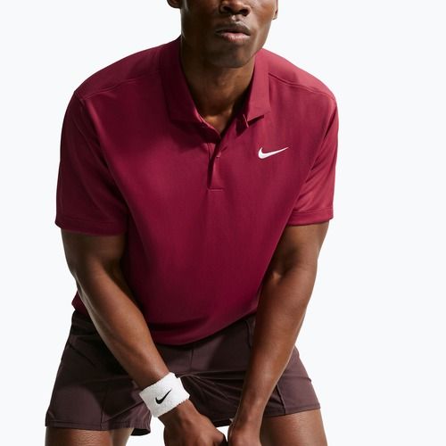 Férfi teniszpóló Nike Court Dri-FIT Team Red/White