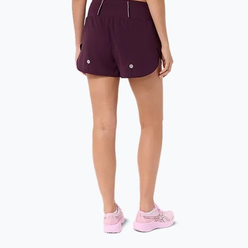 Női futónadrág Asics Road 3.5In Short Dark Aubergine