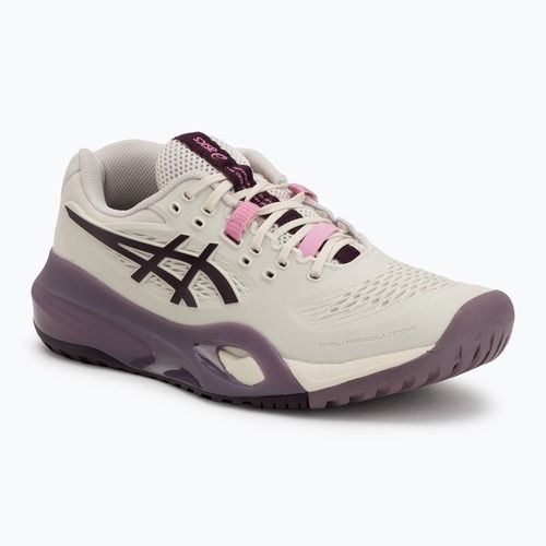 Női teniszcipő ASICS Gel-Resolution X soft oat/dark aubergine