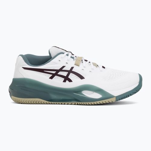 Férfi teniszcipő ASICS Gel-Resolution X Clay white/dark aubergine