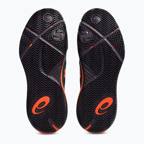 Férfi padelcipő Asics Gel-Resolution X Padel Jewel Green/Energy Orange