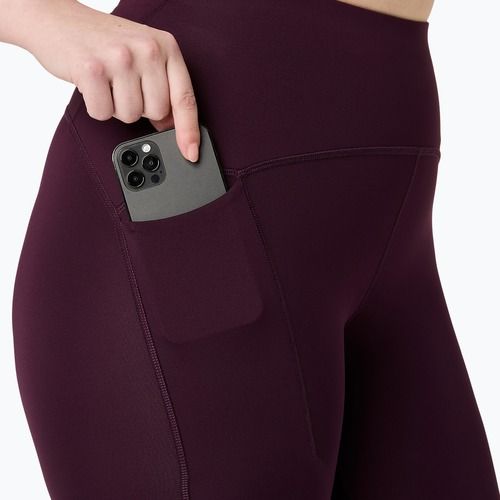 Női futóleggingsek ASICS Road High Waist Tight dark aubergine