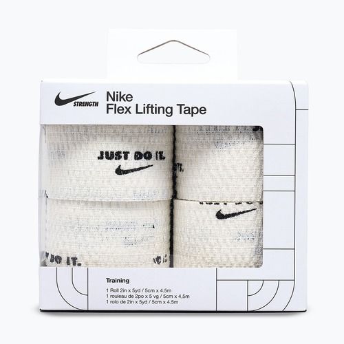 Kohéziós rugalmas kötés Nike Strenght Flex Lifting Tape white/black