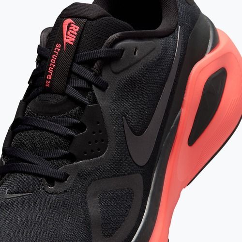 Férfi futócipők Nike Structure 26 black/bright crimson/metallic dark grey