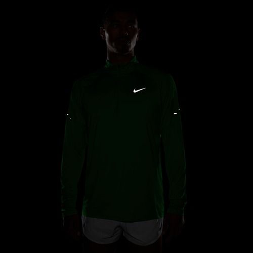 Férfi futópulóver Nike Stride 1/4 Zip Dri-Fit green spark
