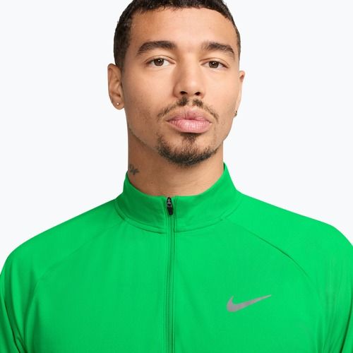 Férfi futópulóver Nike Stride 1/4 Zip Dri-Fit green spark