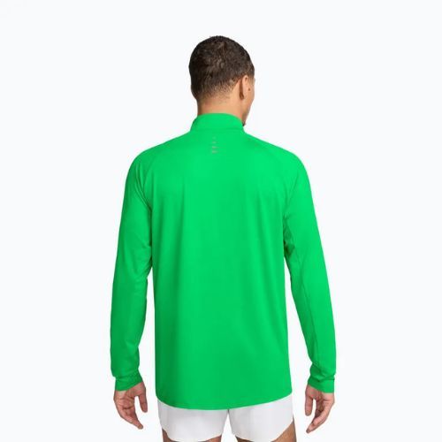 Férfi futópulóver Nike Stride 1/4 Zip Dri-Fit green spark