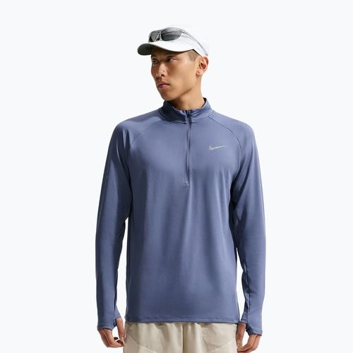 Férfi futópulóver Nike Stride 1/4 Zip Dri-Fit diffused blue